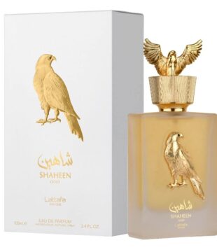 perfume arabe unisex LATTAFA SHAHEEN GOLD ESTUCHE