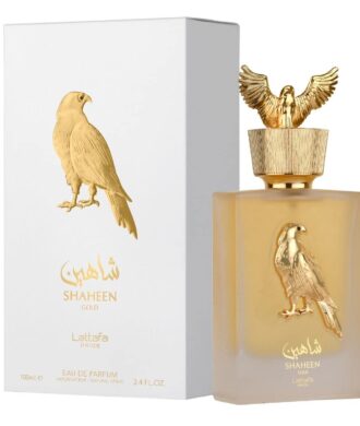 perfume arabe unisex LATTAFA SHAHEEN GOLD ESTUCHE