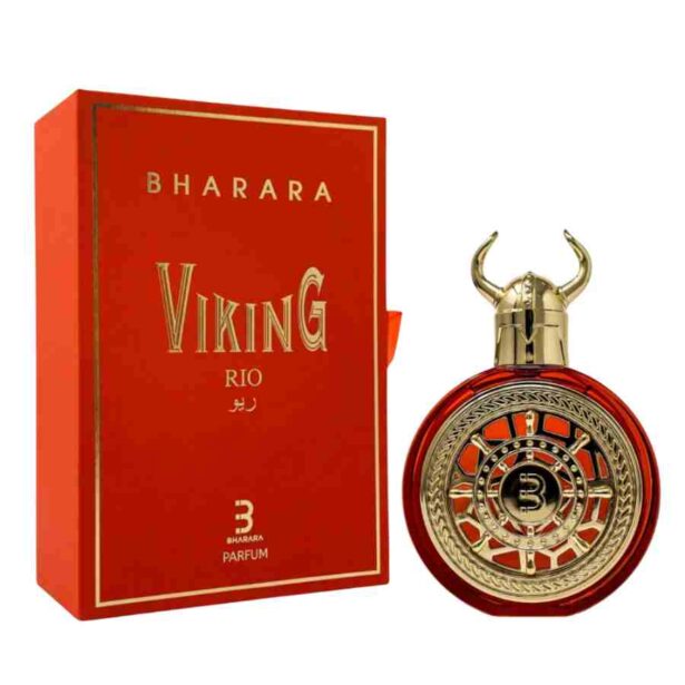 perfume arabe BHARARA VIKINGO RIO ROJO ESTUCHE para hombre
