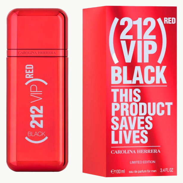 perfume clasico para hombre CH 212 VIP RED